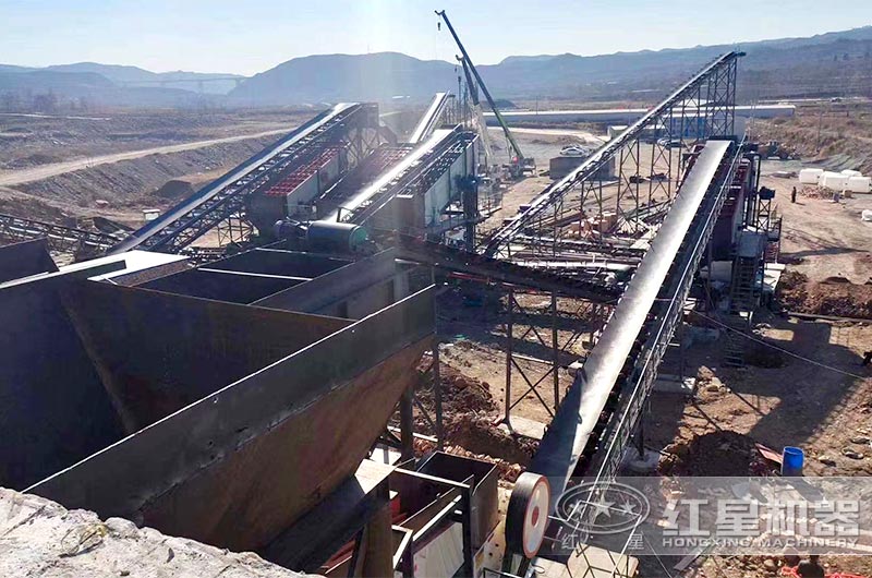 甘肅砂石廠新建之初實(shí)拍 甘肅砂石廠新建之初實(shí)拍